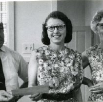 An Unidentified Man, Mary Durley, and an Unidentified Woman